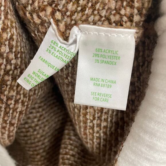 Lilly Pulitzer Cormac Sweater Set in Cafe Ole Safari Tweed Brown White Medium - Picture 7 of 9